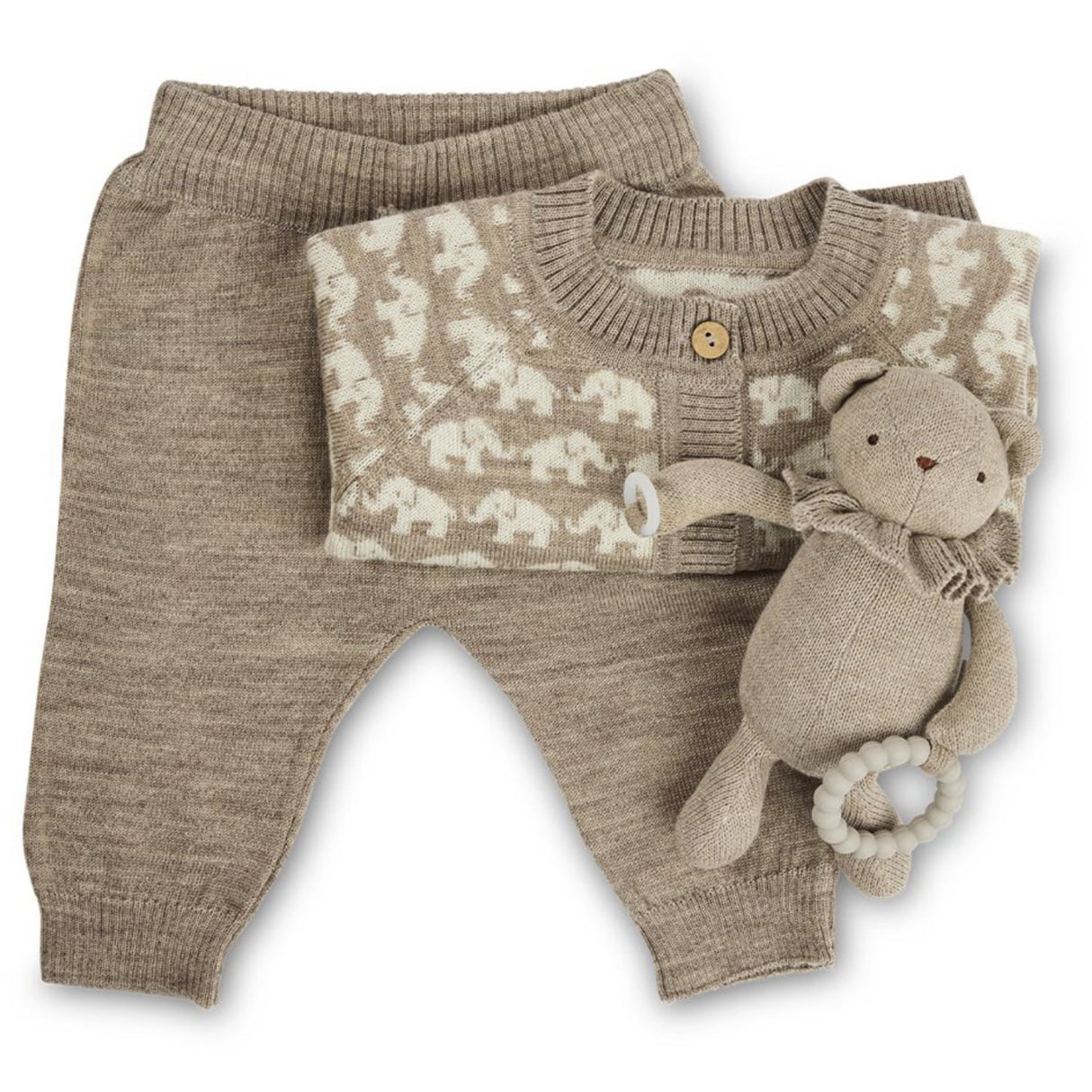 Smallstuff Nature Byxor Flat Stickad Merino Ull