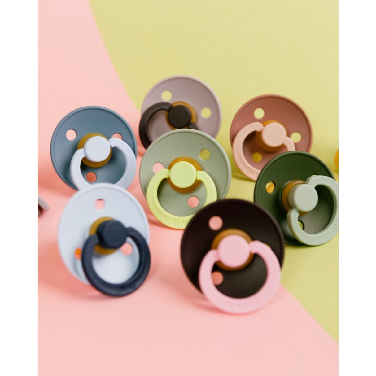 Bibs Baby Blue Napp Studio Colour 2-Pack Fusion Latex Petrol Mix