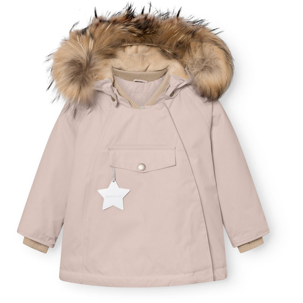 Mini A ture Cloudy Rose Matwang Fleece Lined Winter Jacka Fur. GRS