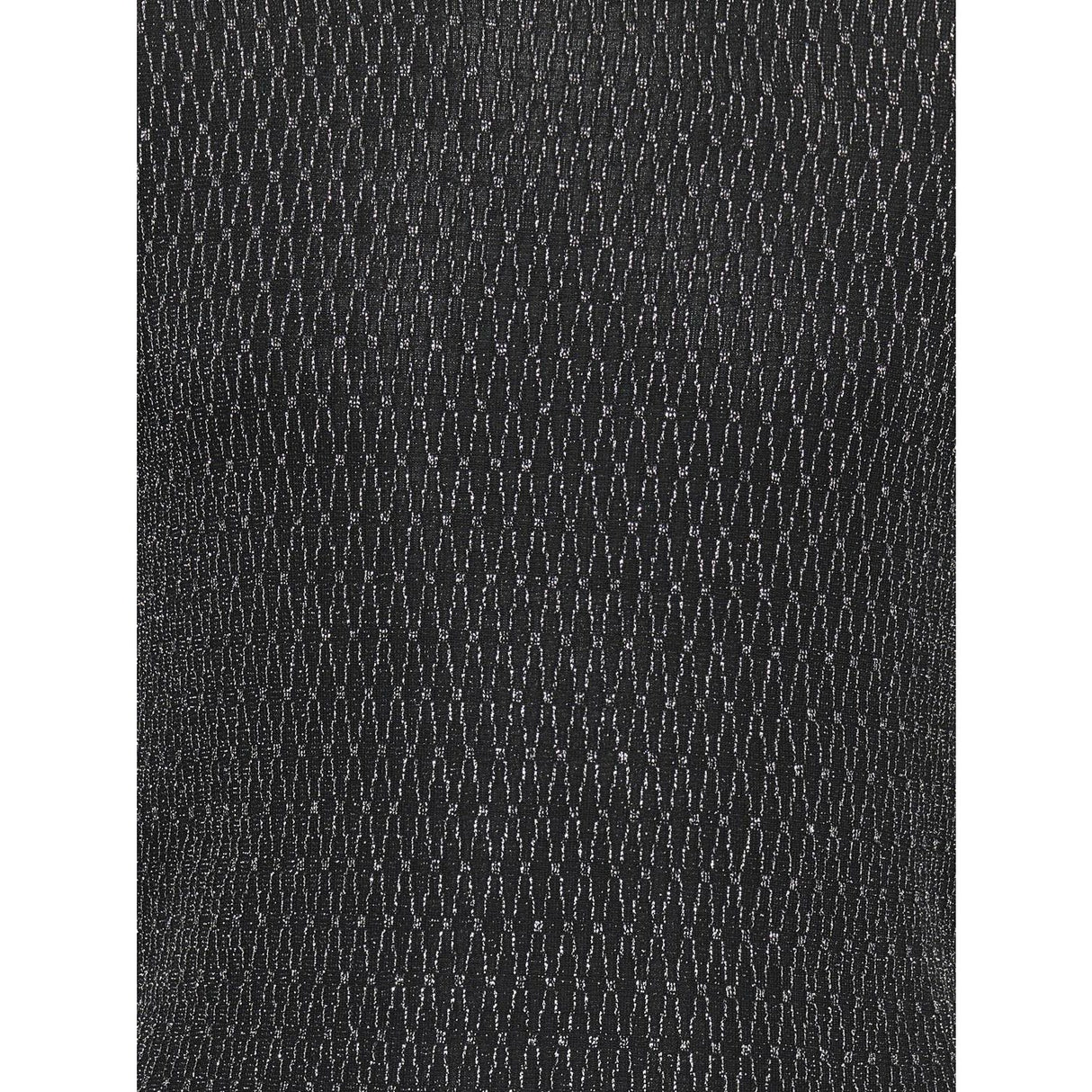 kids ONLY Black Lurex Silver/Harlekin Kogqueen L/S Glitter Topp Bf Jrs