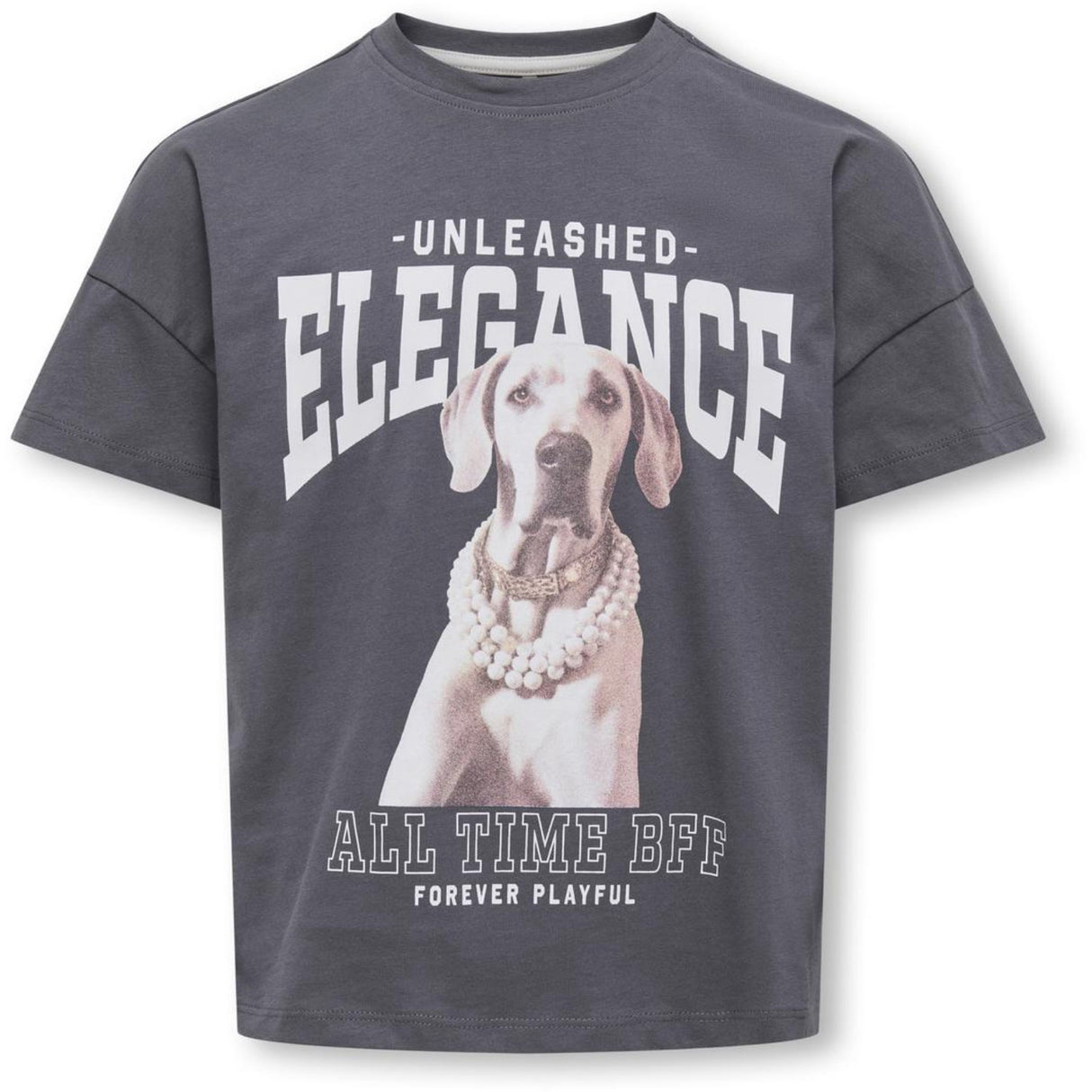 kids ONLY Blackened Pearl Elegance Kogditte Life S/S Ovz Printed Topp Jrs