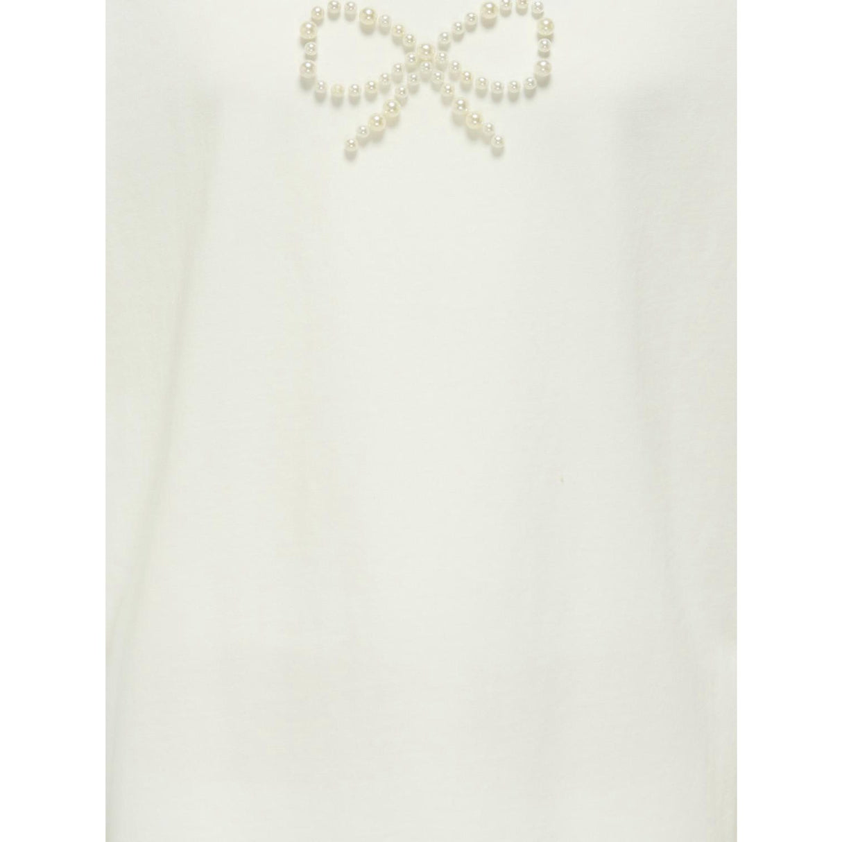 kids ONLY Cloud Dancer Bow Kogkate Life Ss O-Neck Pearl Topp Jrs