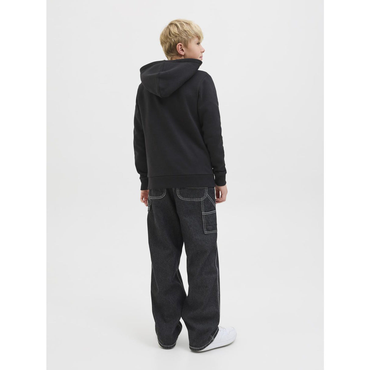 Jack & Jones Junior Black Jjari Branding Sweat Huva Jnr