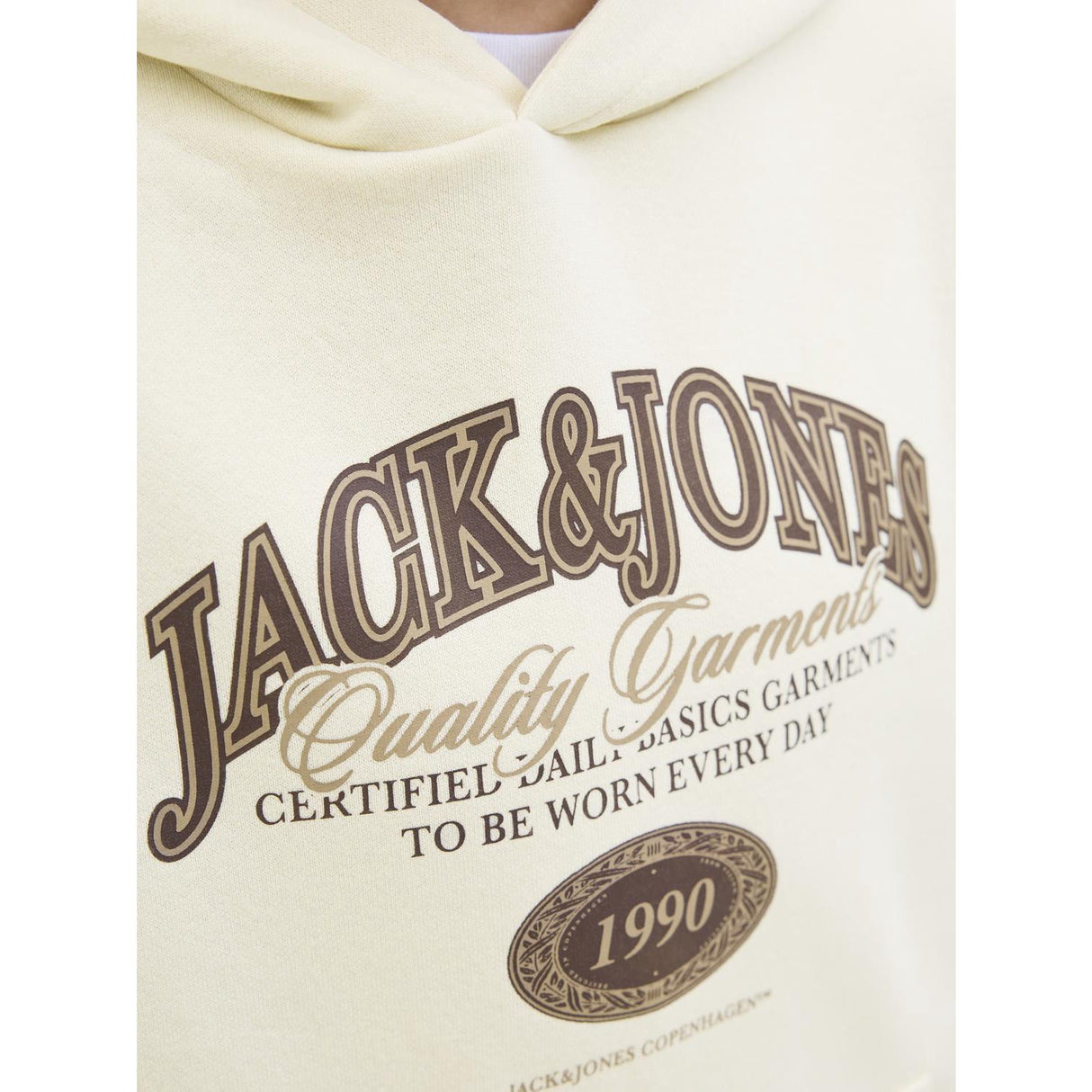 Jack & Jones Junior Antique White Jjari Branding Sweat Huva Jnr