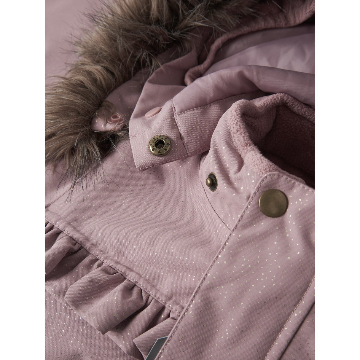 Name It Woodrose Nmfsnow10 Dräkt Frill Glitter Fo