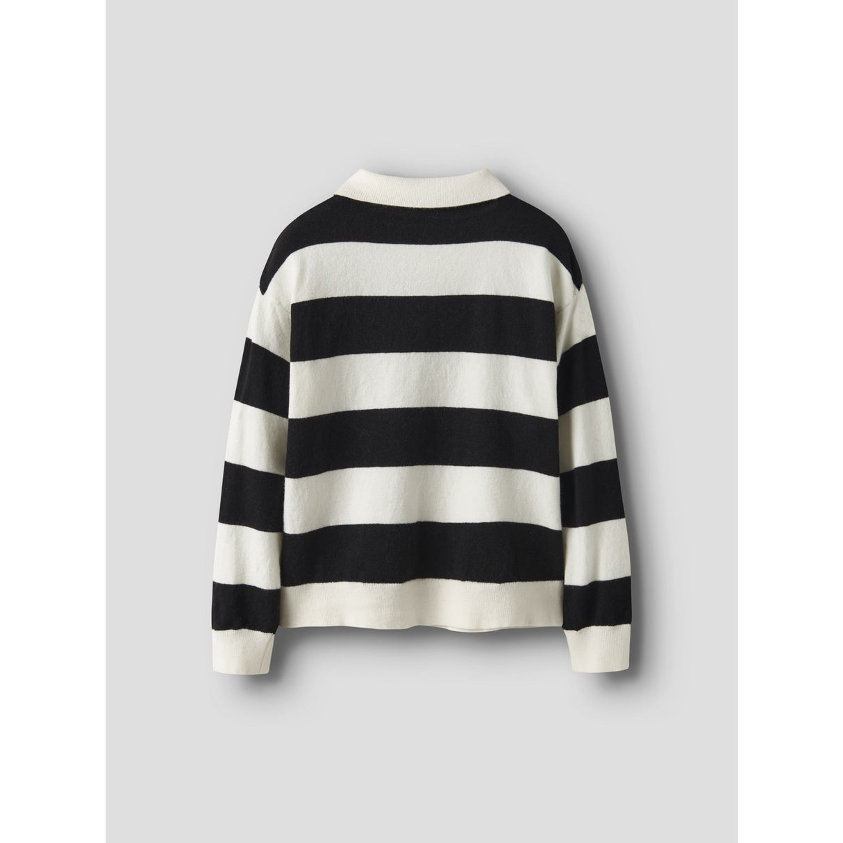 Name It Black Nkmobert Ls Loose Stickad Pikétröja