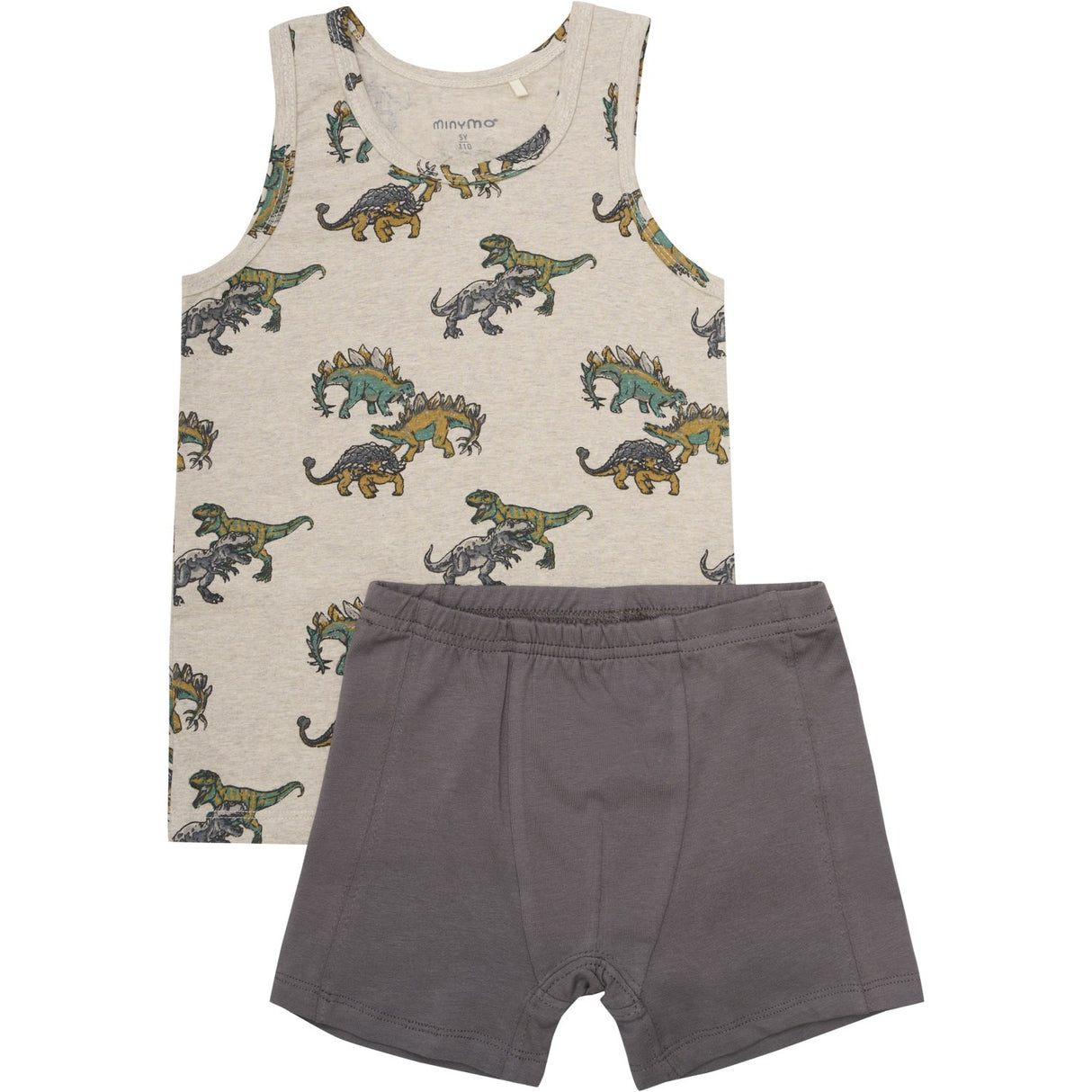 Minymo Beige Melange Underkläder Sett Aop