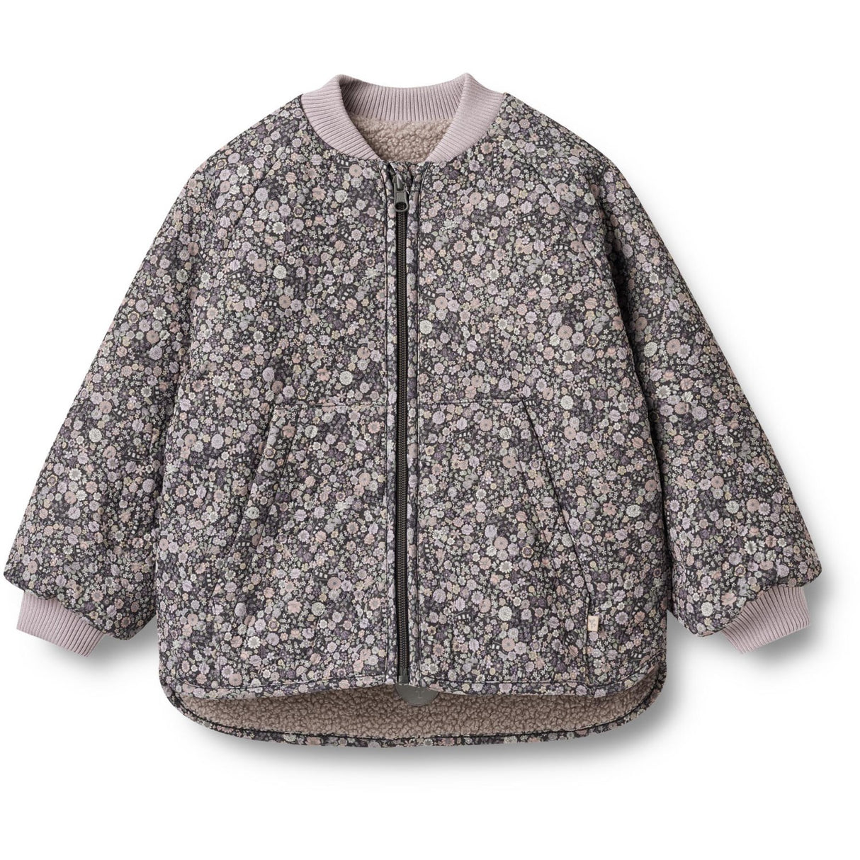 Wheat Black Sea Flowers Vändbar Thermo Jacka Lake