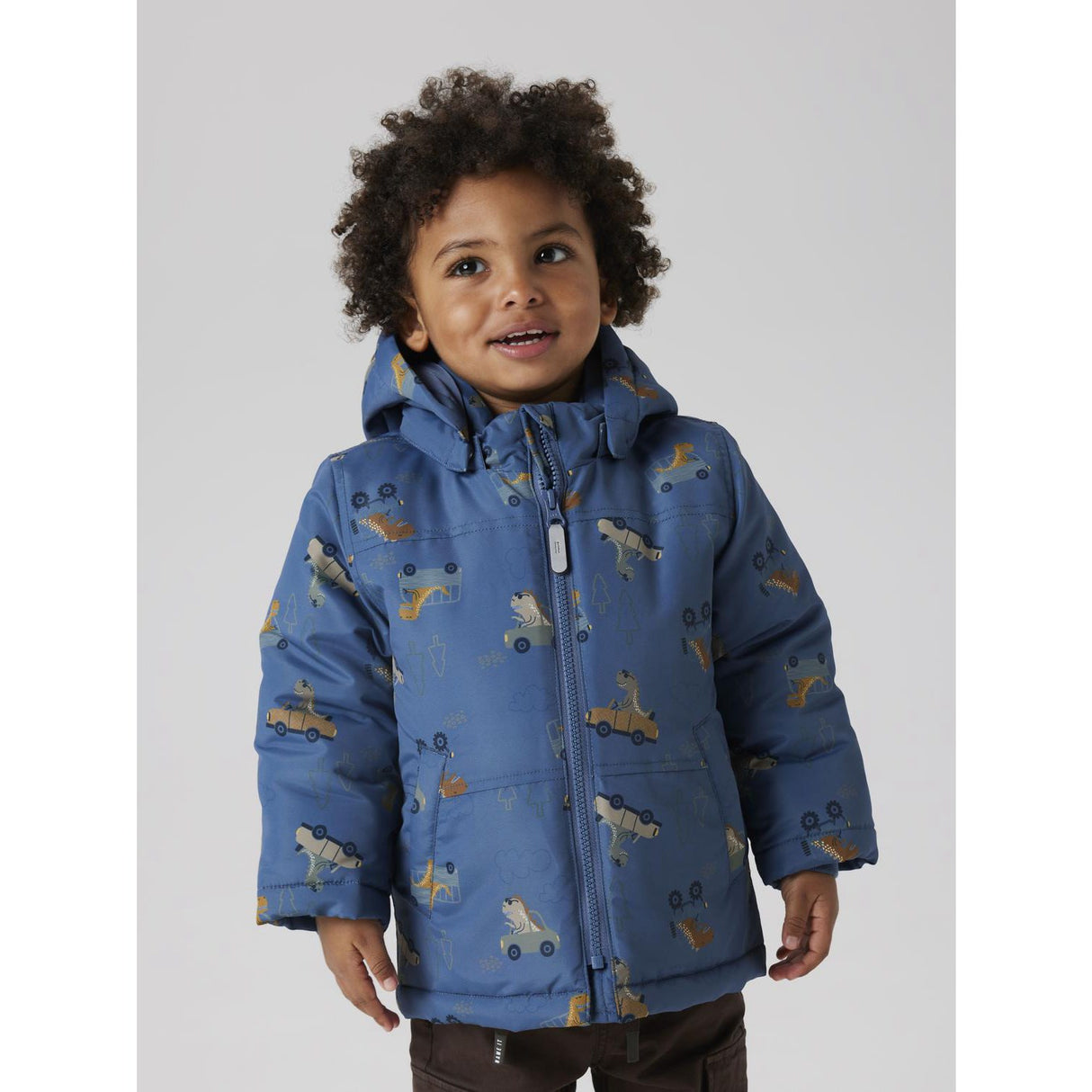 Name It Vintage Indigo Dino Car Nmmmax Pa Jacka Aop Noos