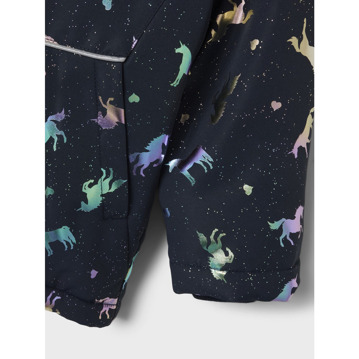 Name It Dark Sapphire Unicorn Nmfmaxi Pa Jacka Foil Aop Noos