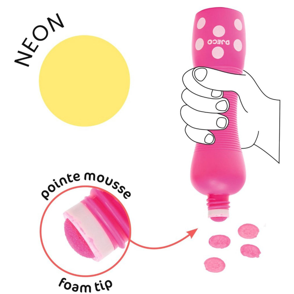 Djeco Skum Duppe Tusser Neon