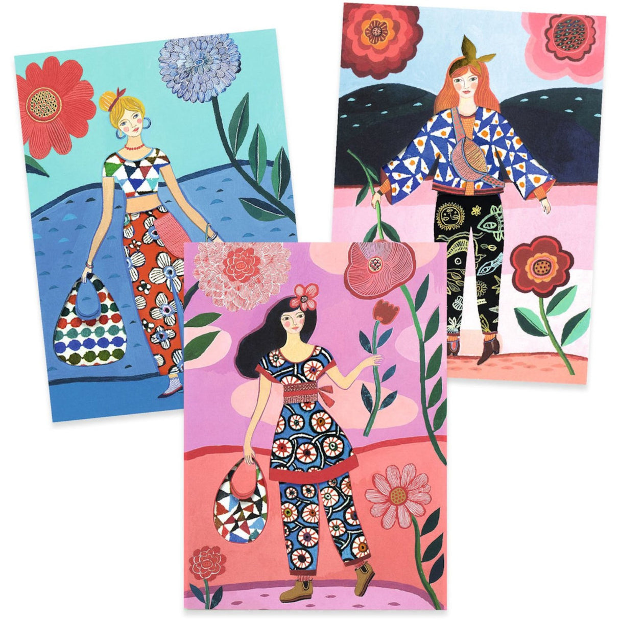 Djeco Påklædningsbilleder Trendy Tøj