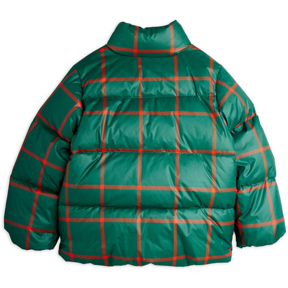 Mini Rodini Green Plaid AOP Citypuffer