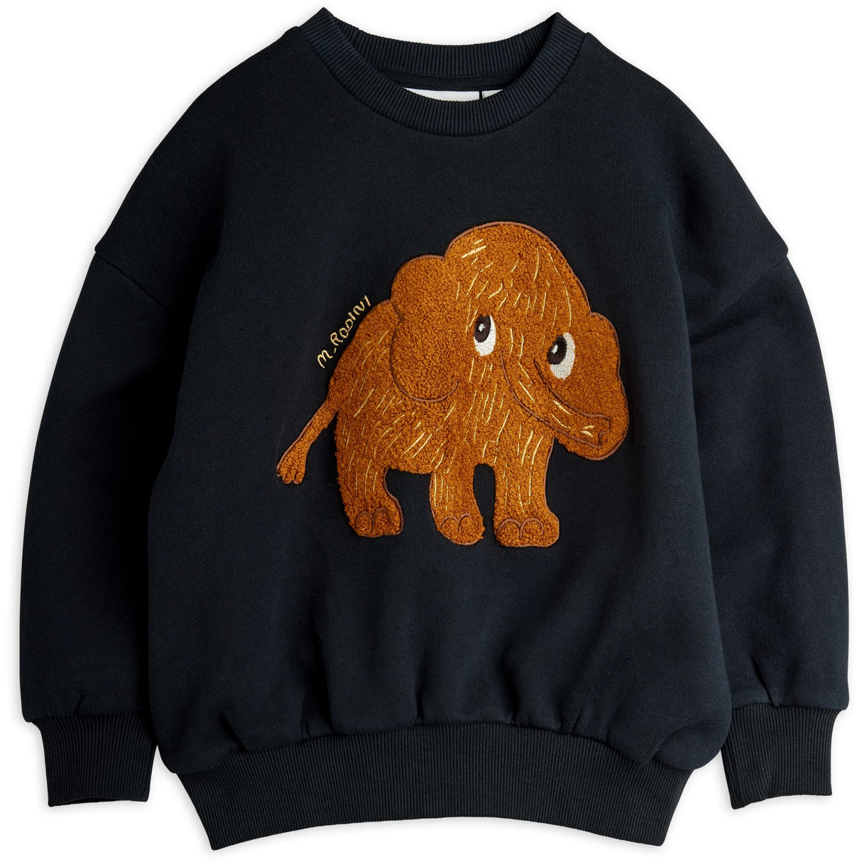 Mini Rodini Black Mammoth Chenille Sweatshirt