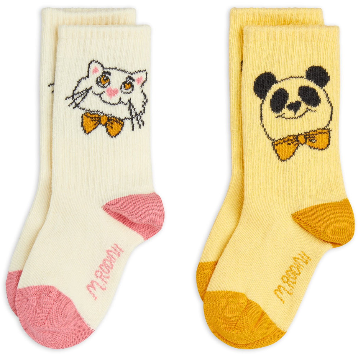 Mini Rodini Multi Cat & Panda 2-Pack Strumpor