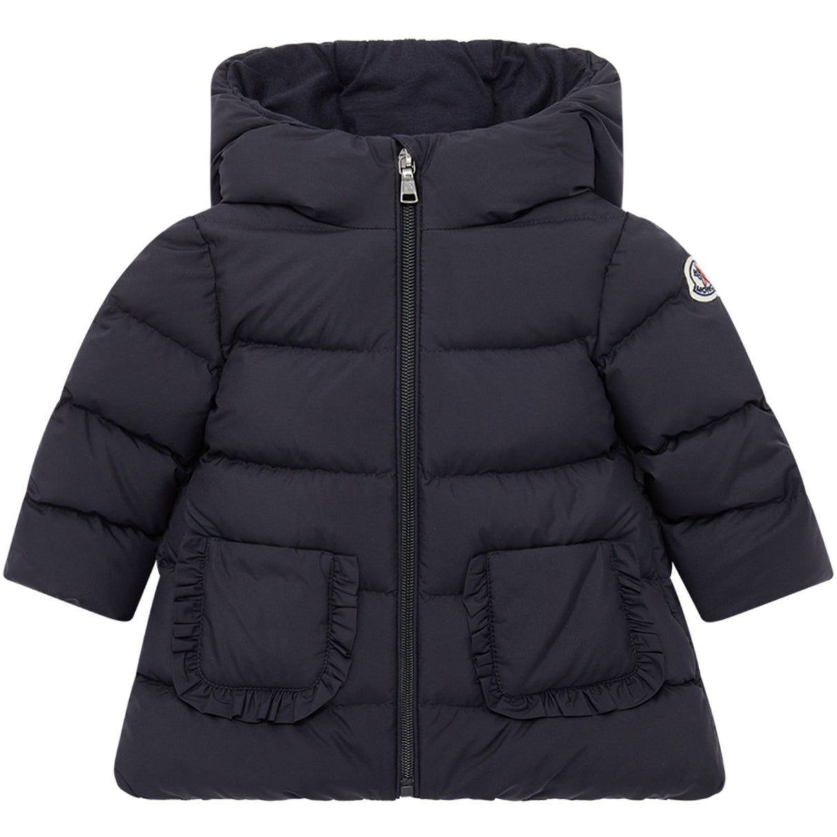 Moncler Navy Molan Long Parka Jacka