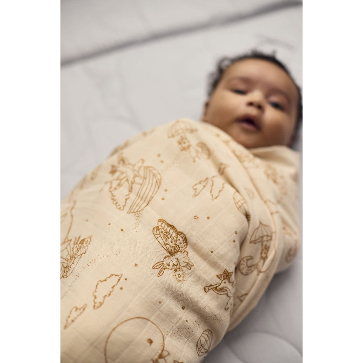 FILIBABBA Dreamy Adventurers Muslin Muslinfilt Diaper 120x120 Cm Gots