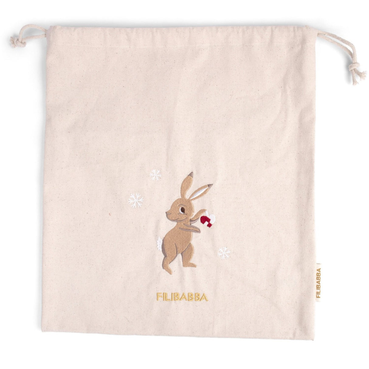 FILIBABBA Hare Embroidered Gift Väska Gots Wonderful Winter Mountain