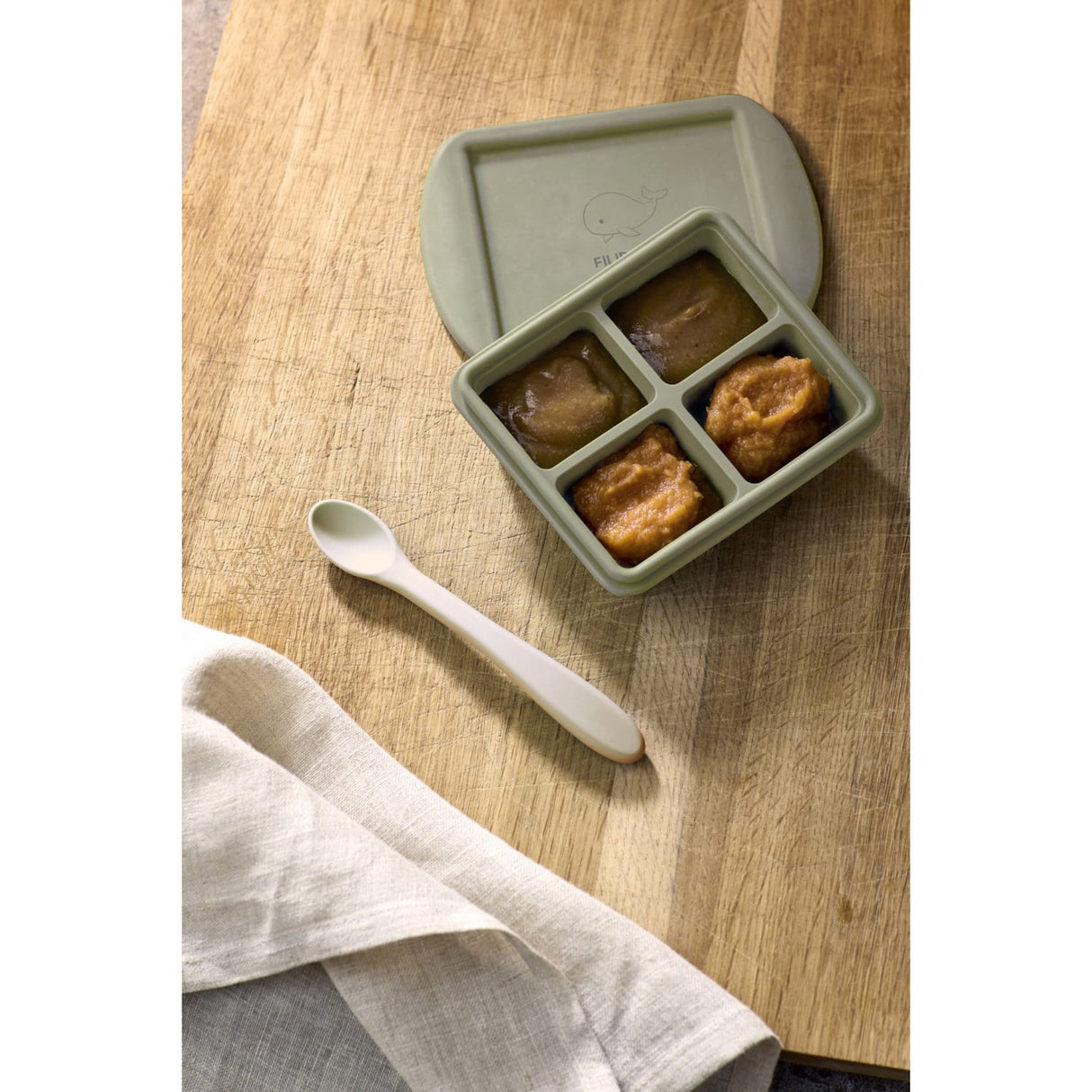 FILIBABBA Ocean Mix Baby Food Freezer Tray 4x65 Ml 2-Pack