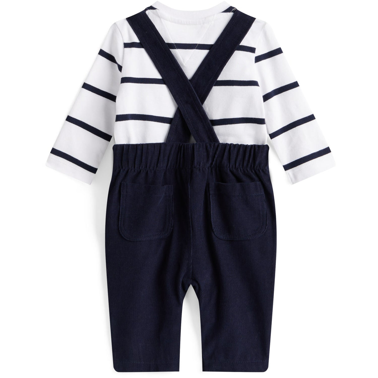Tommy Hilfiger Dark Night Navy Baby Cord Dungaree Sett