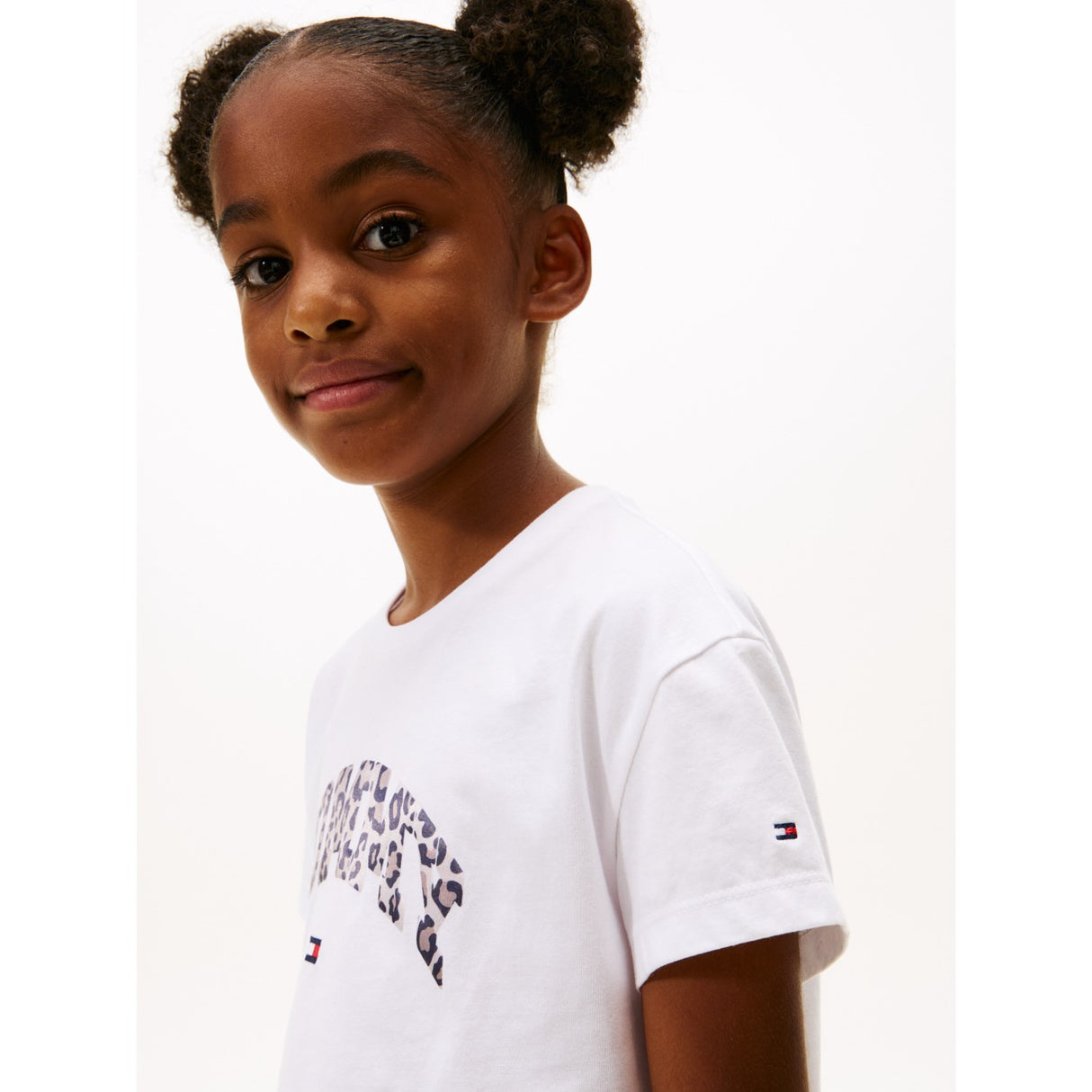 Tommy Hilfiger White Varsity Sateen Graphic Tee S/S