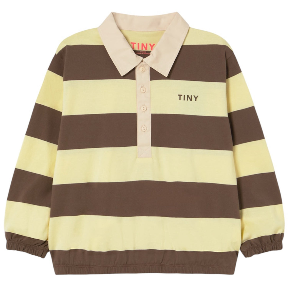 TinyCottons Dusty Yellow Stripes Pikétröja Sleeve T-Shirt