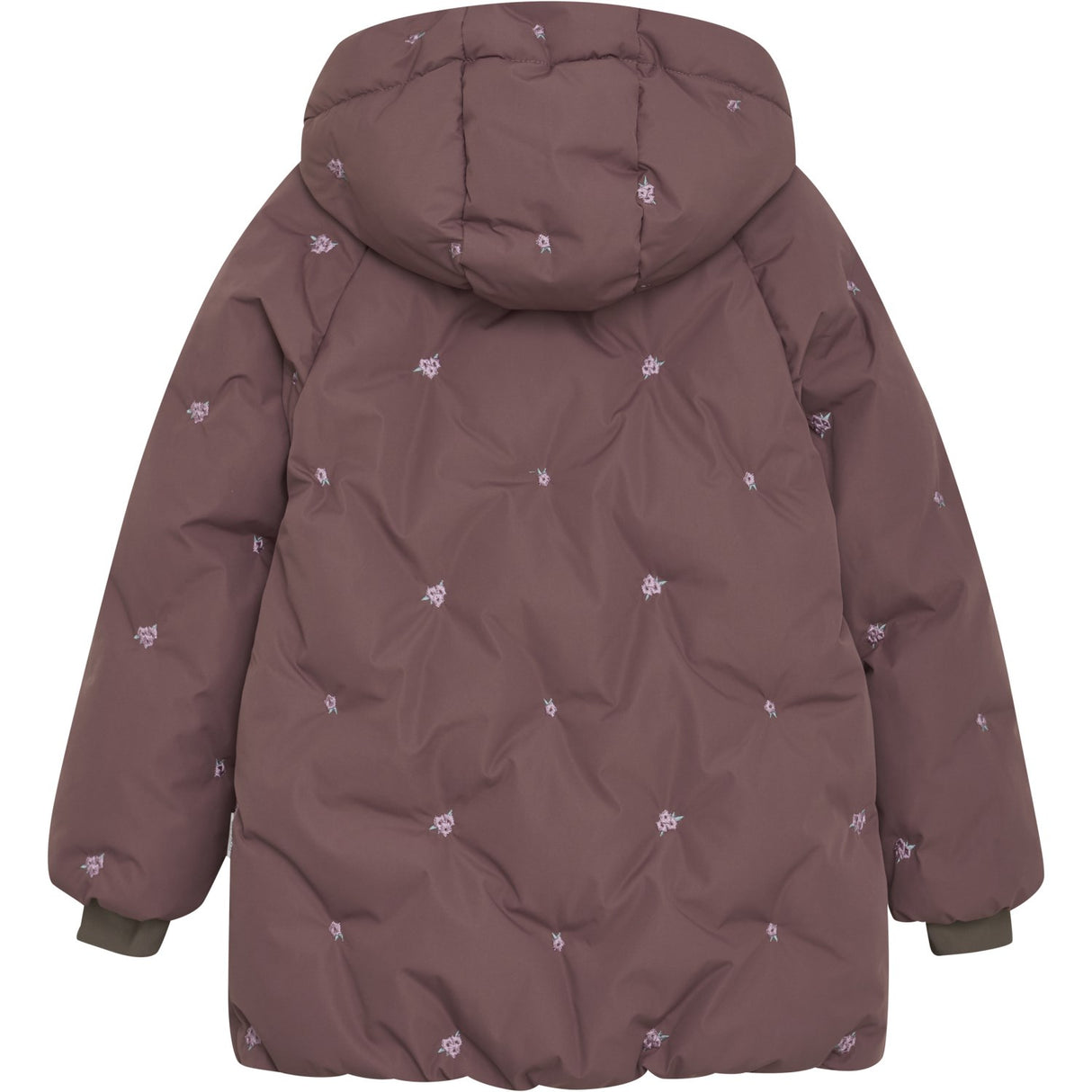 En Fant Rose Taupe Jacka Puffer W. Embroidery