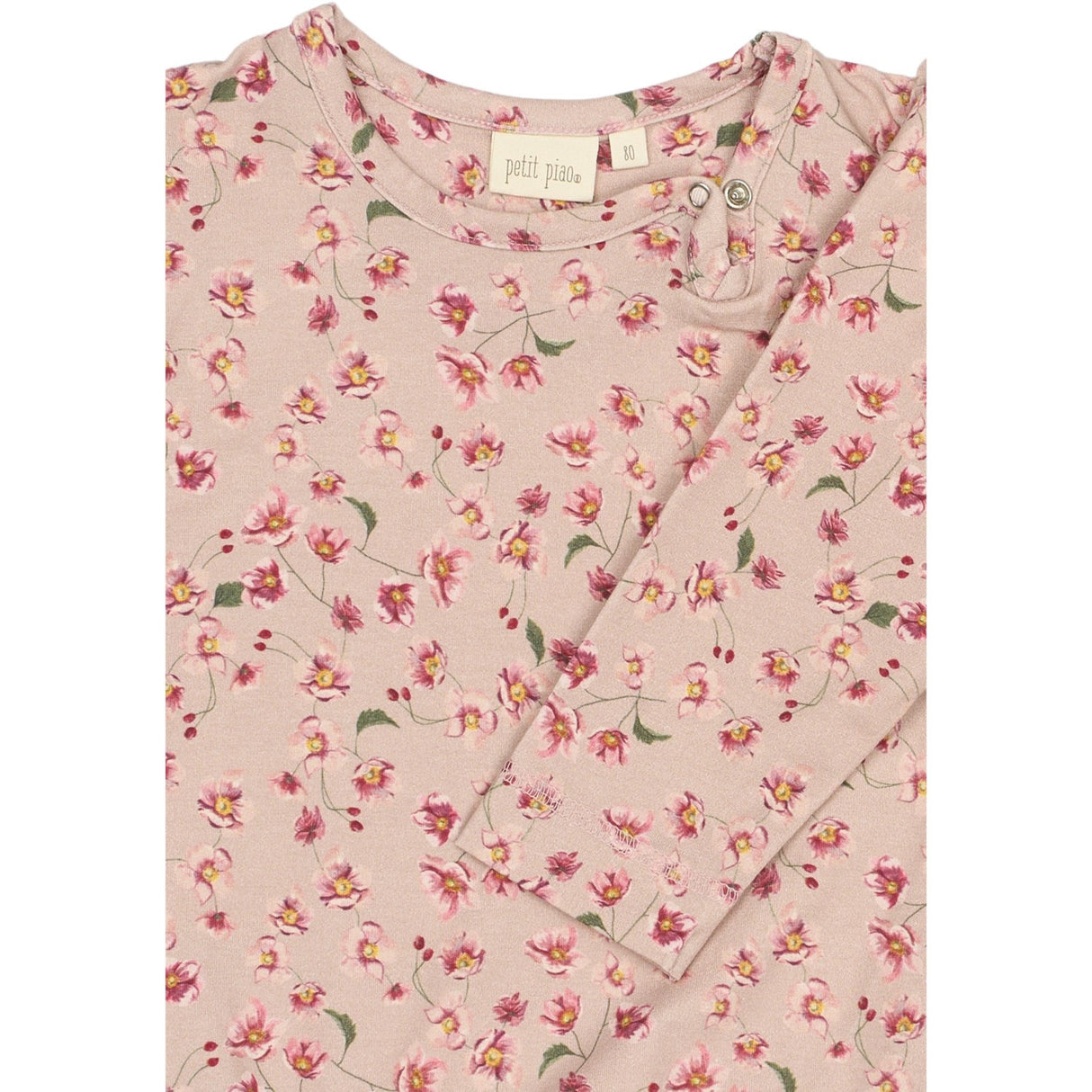 Petit Piao Autumn Anemon Klänning L/S Gather Printed