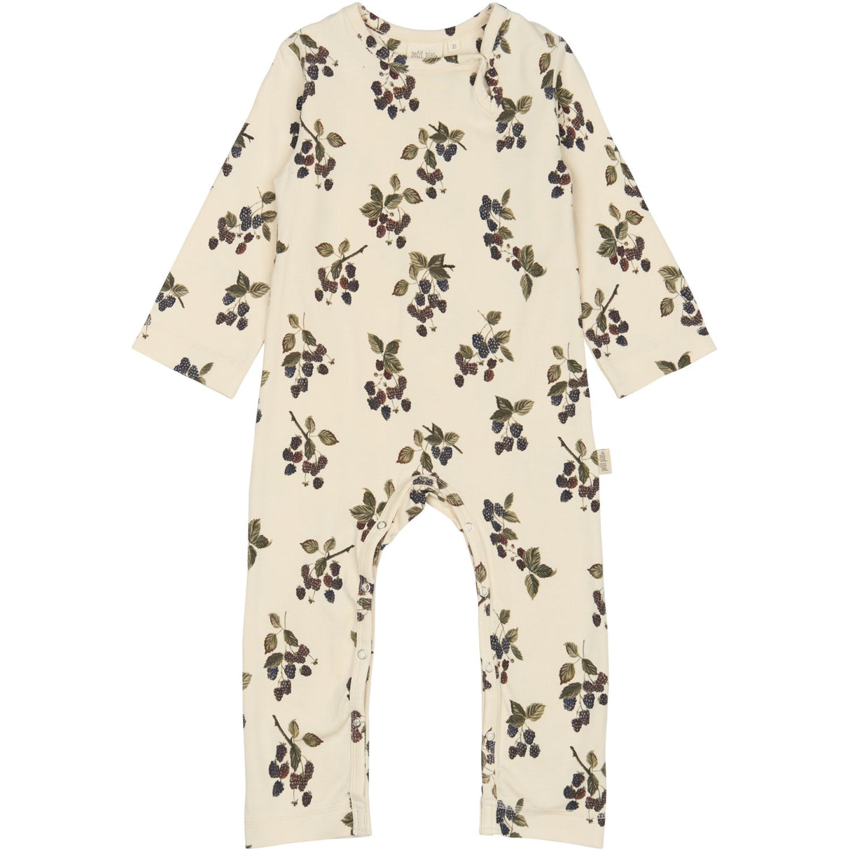 Petit Piao Black Berry Byxdress L/S Printed