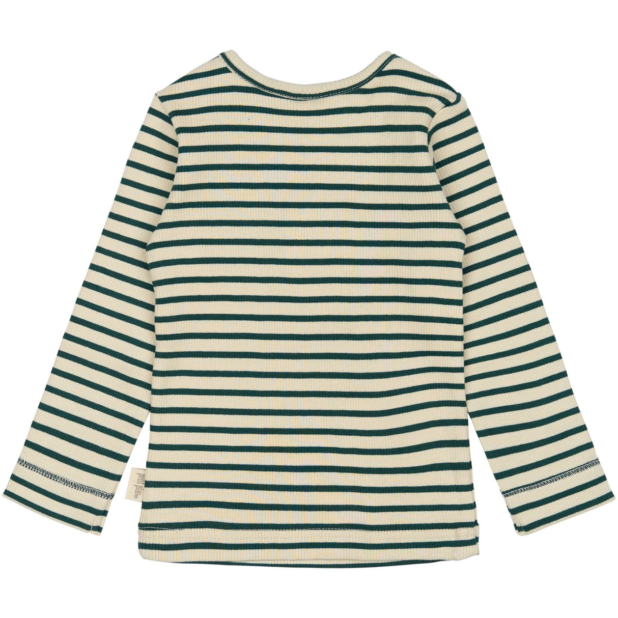 Petit Piao Dark Sea/off White T-shirt L/S Modal Striped