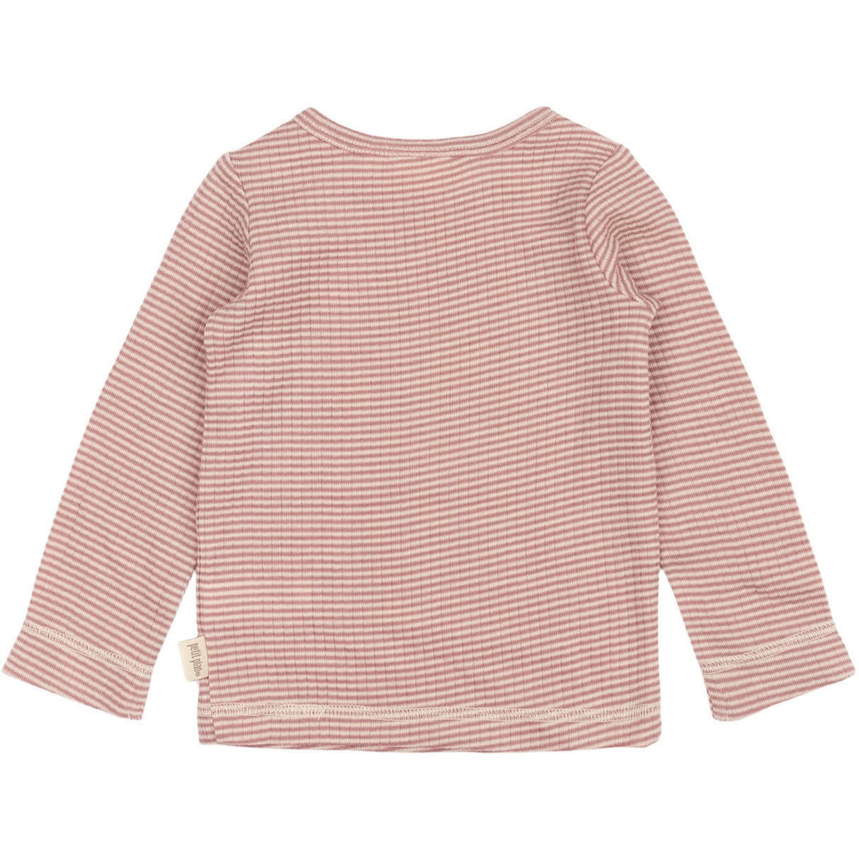 Petit Piao Nostalgic Rose/Dark Off White PPDante T-Shirt L/S Meriono Ull Striped