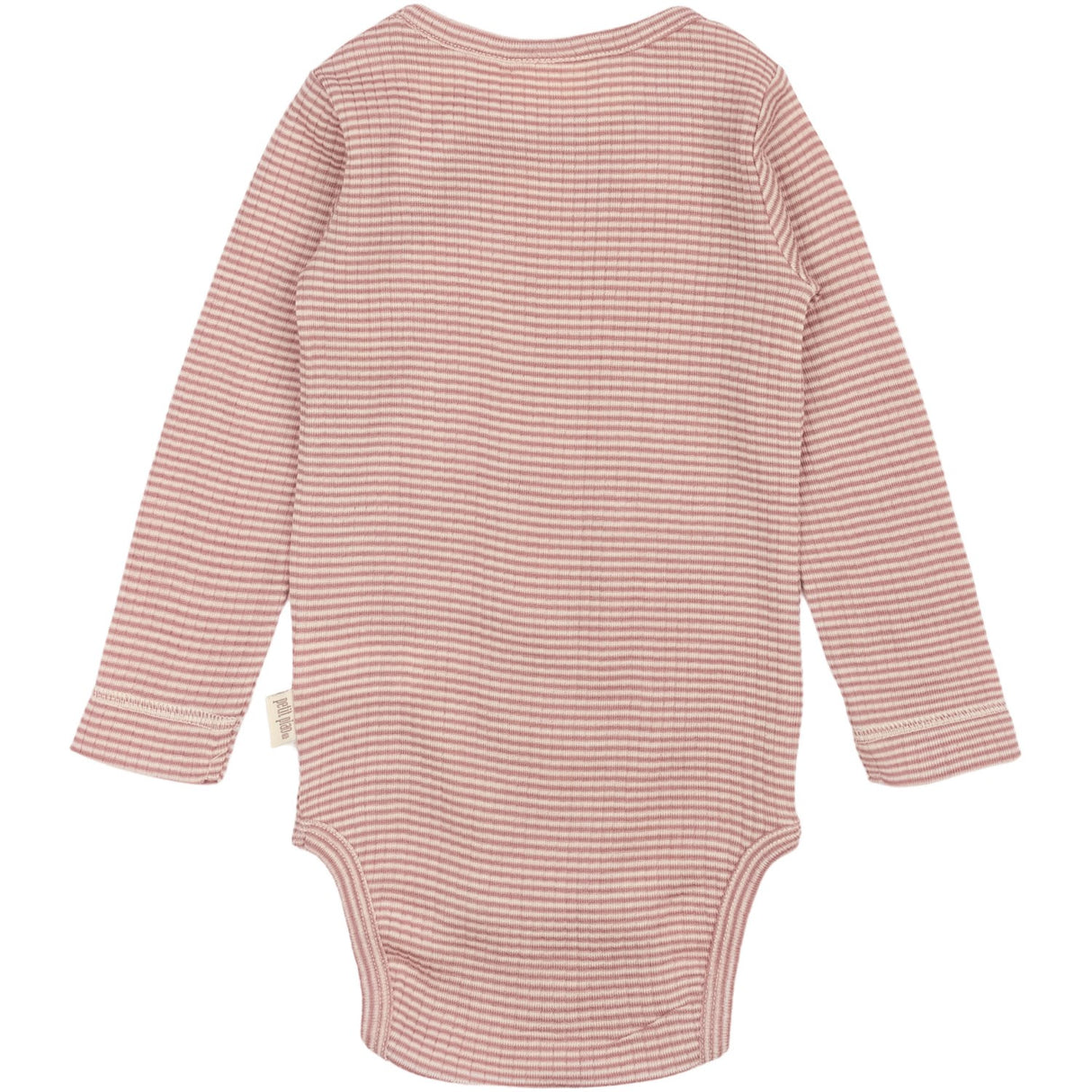 Petit Piao Nostalgic Rose/Dark Off White PPDante Body L/S Merino Ull Striped