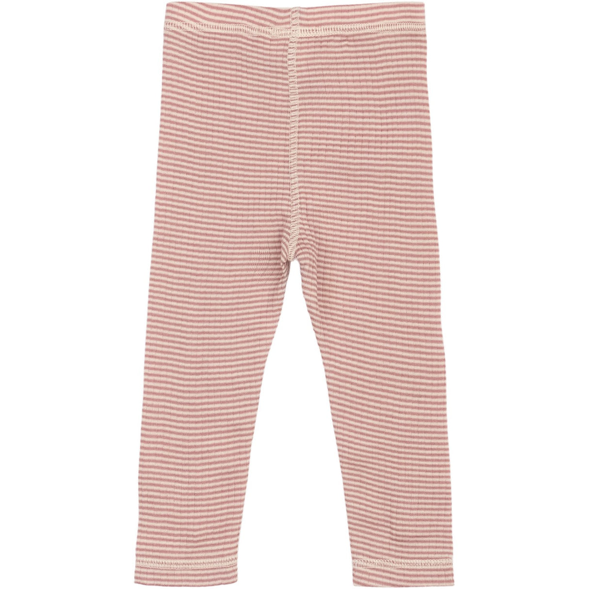 Petit Piao Nostalgic Rose/Dark Off White PPDante Leggings Merino Ull Striped