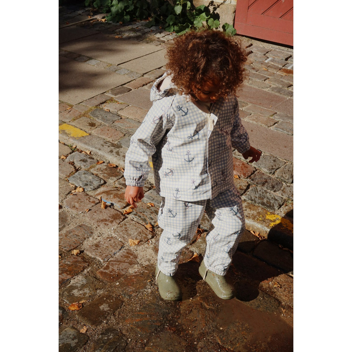 Konges Sløjd Sailor Check Rainy Palme Sett