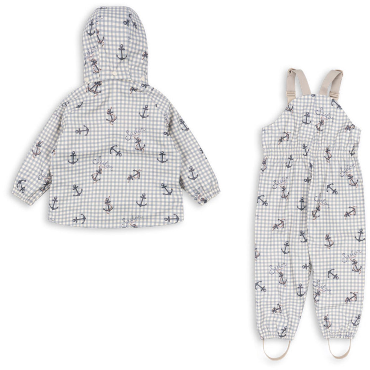 Konges Sløjd Sailor Check Rainy Palme Sett