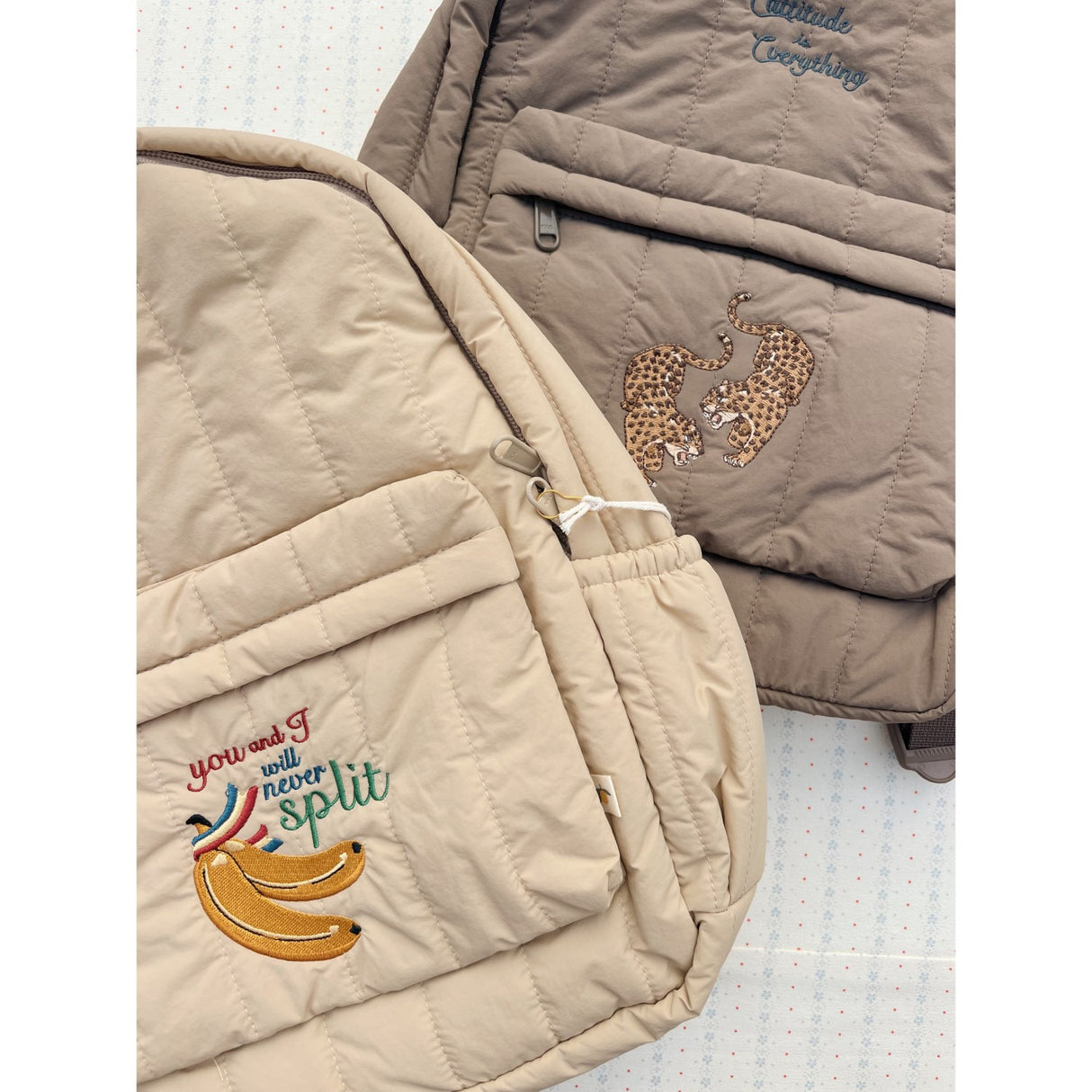 Konges Sløjd Walnut Juno Quiltad Ryggsäck Midi