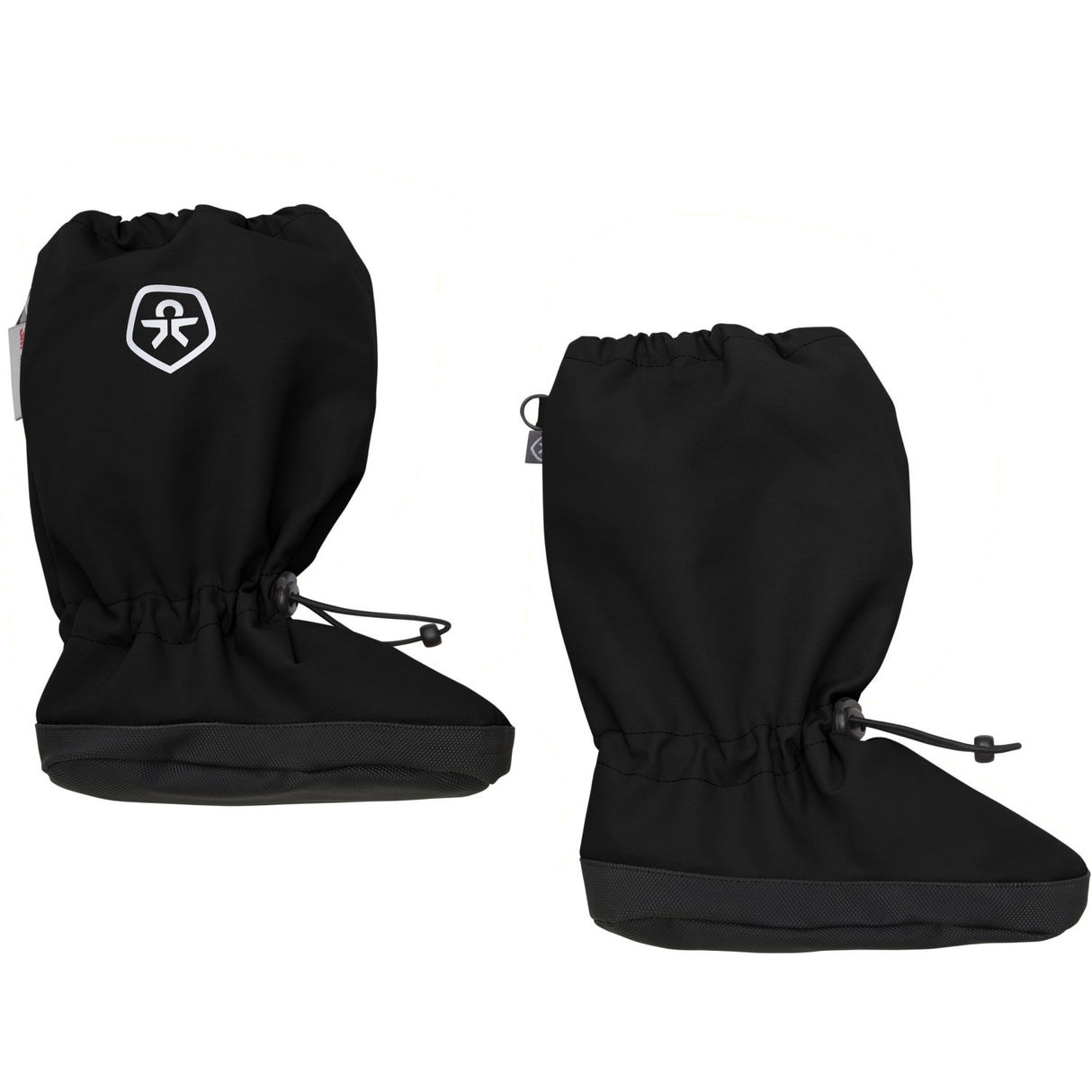 Color Kids Black Footies W. Anti Slip