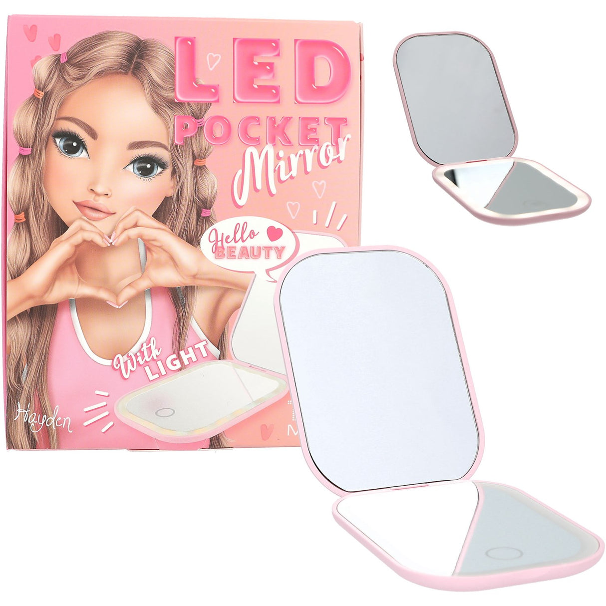 TOPModel Beauty And Me Foldable Pocket Spegel With LED