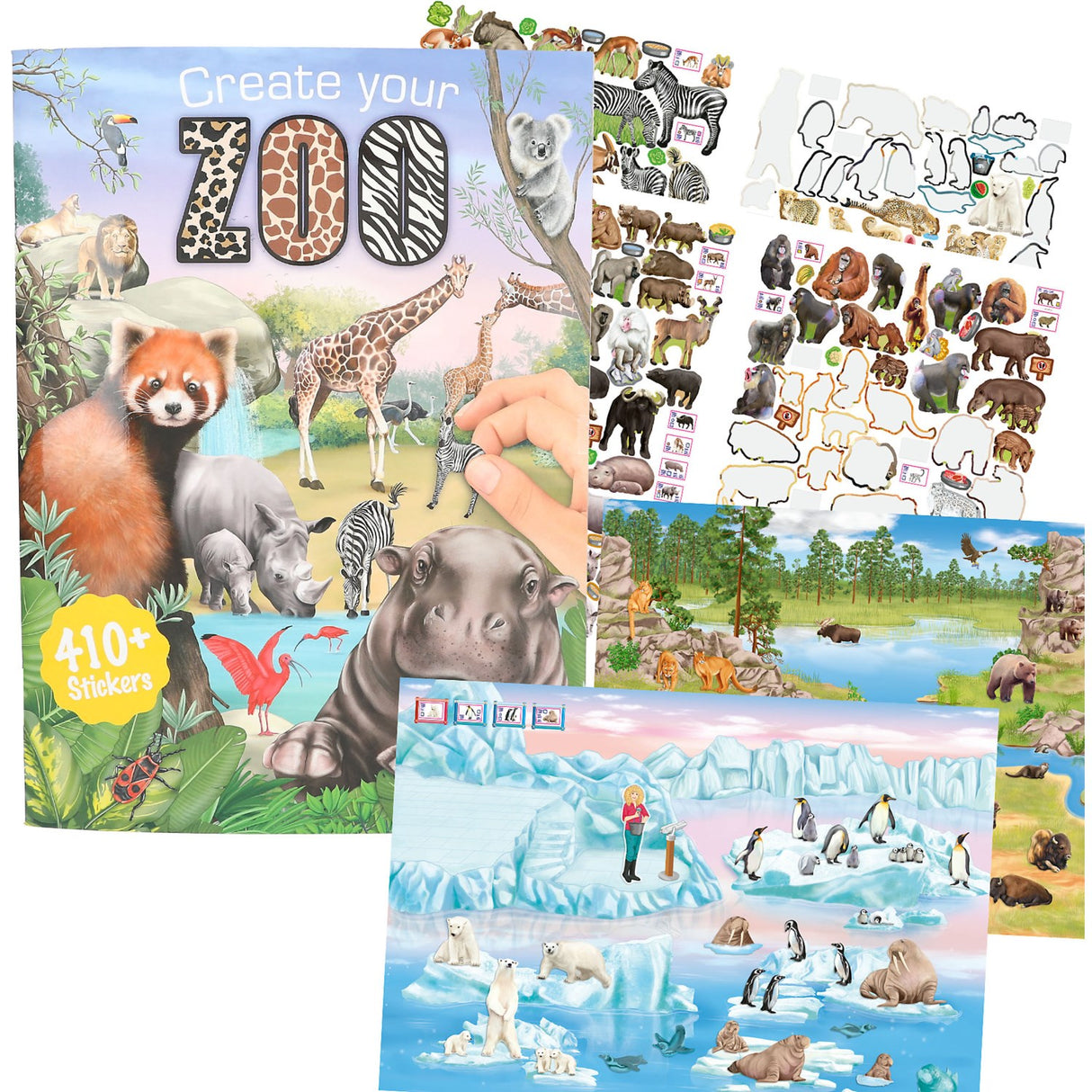 TRENDS by Depesche Create Your ZOO Colouring Bok