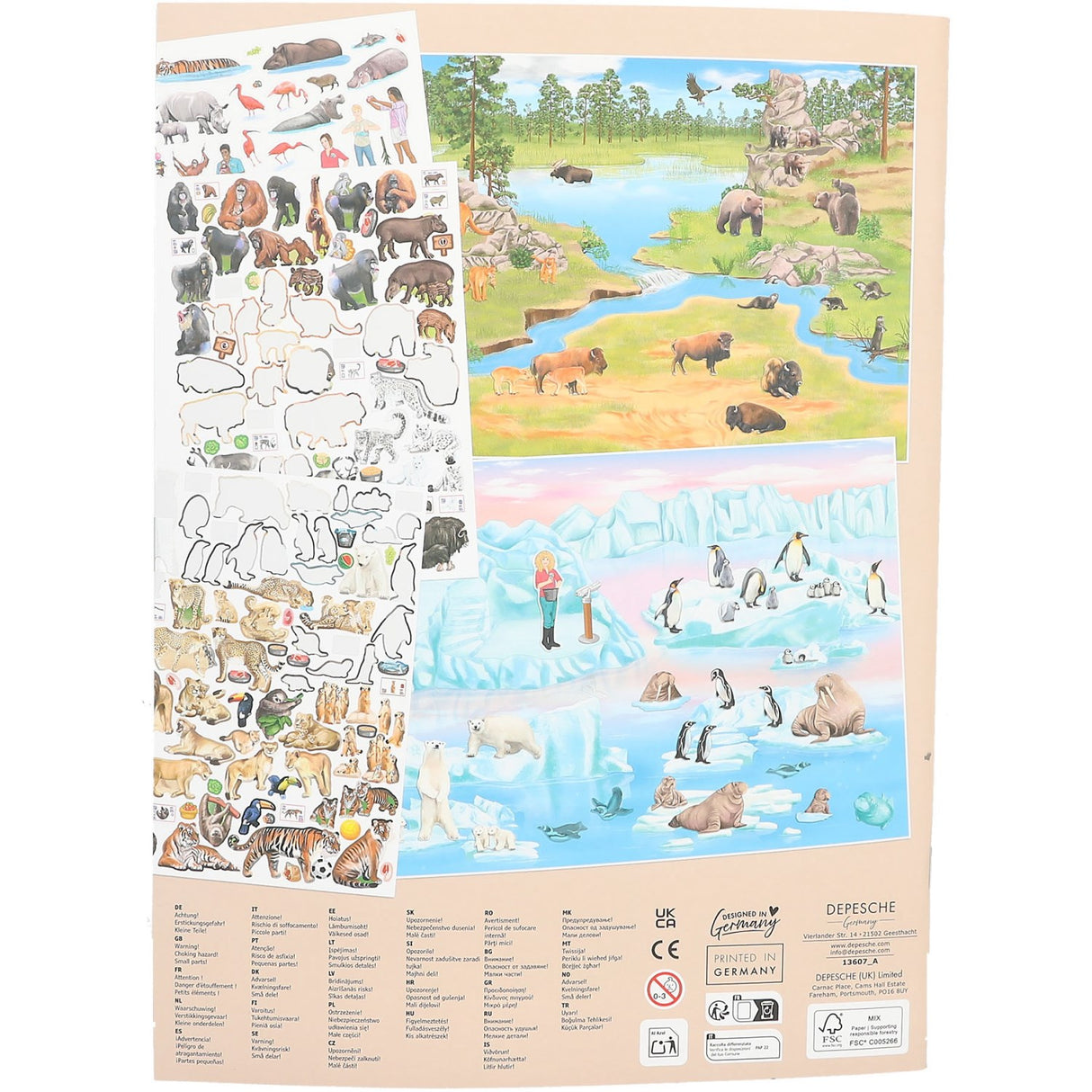 TRENDS by Depesche Create Your ZOO Colouring Bok