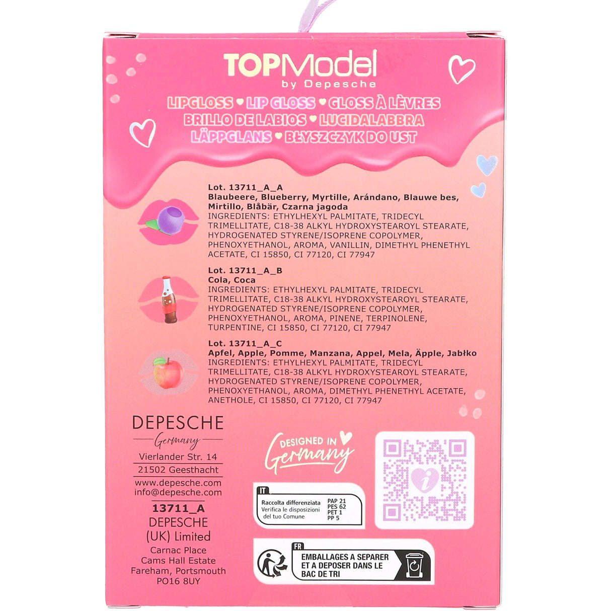 TOPModel Beauty And Me Lip Gloss Sett