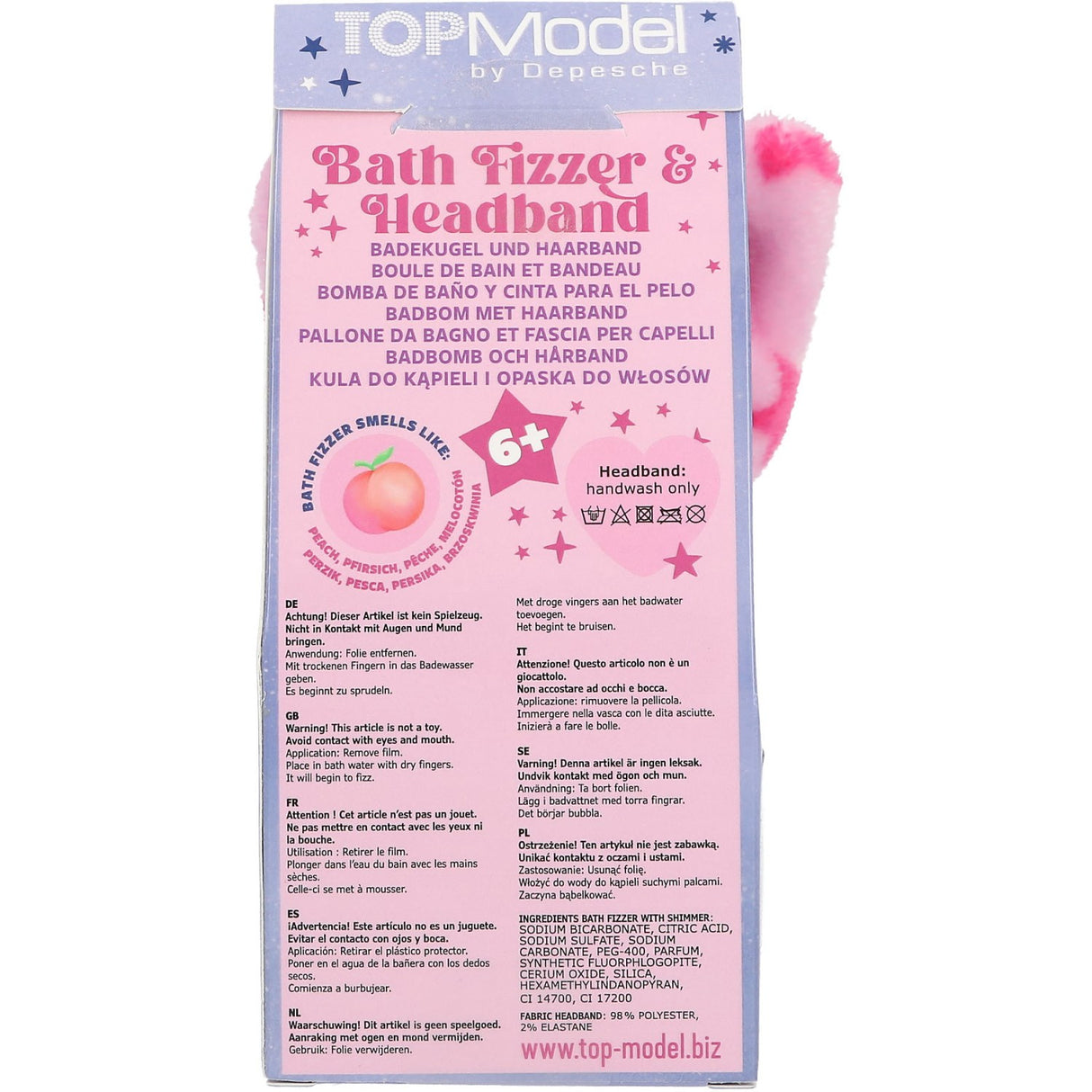 TOPModel Beauty And Me Bathfizzer Och Pannband