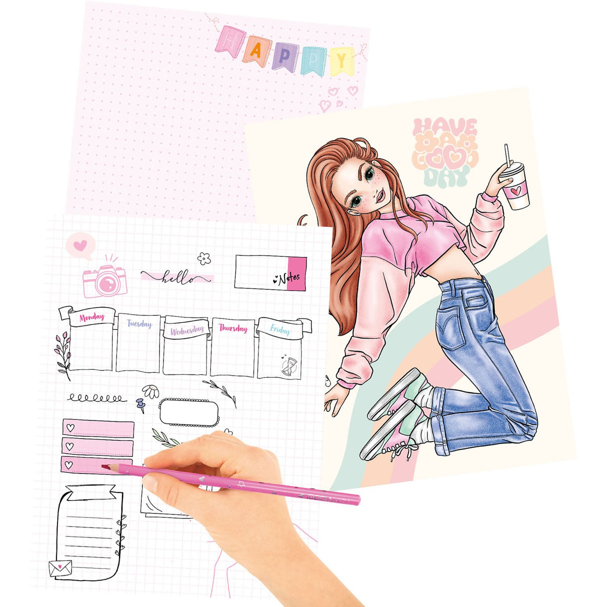 TOPModel Mood Colouring Bok Med Light Och Sound English