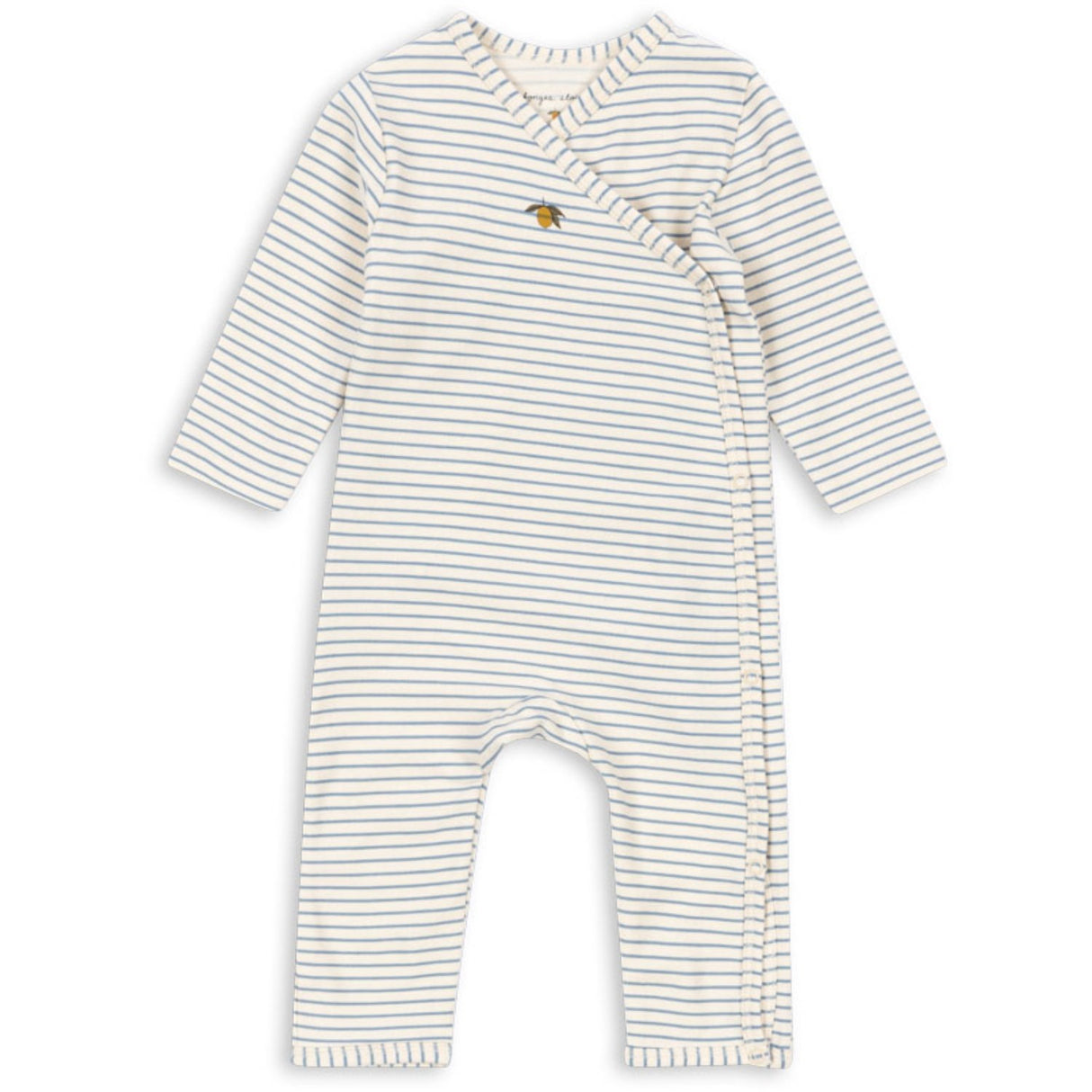 Konges Sløjd Stripe Bluie Basic Newborn Onesie GOTS