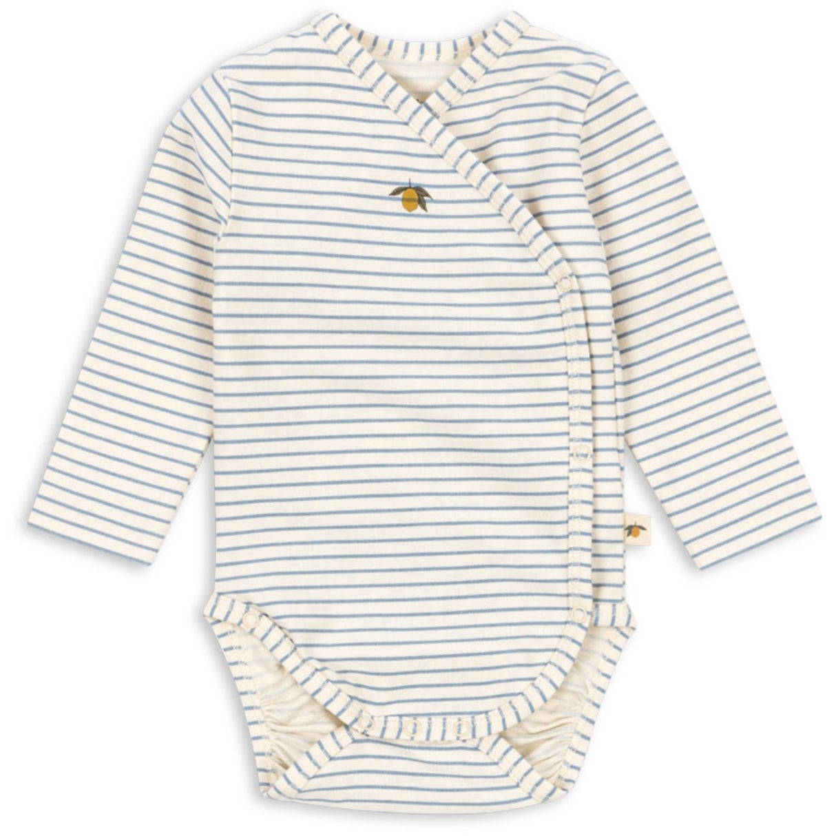 Konges Sløjd Stripe Bluie Basic Ls Newborn Body GOTS