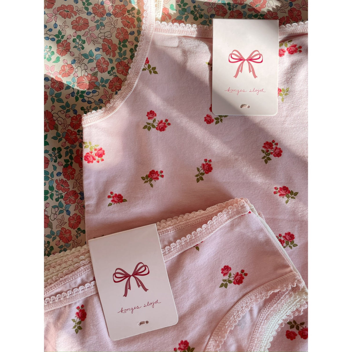 Konges Sløjd Bella Rosita/Rosa Pink Basic 2 Pack Rem Topp GOTS