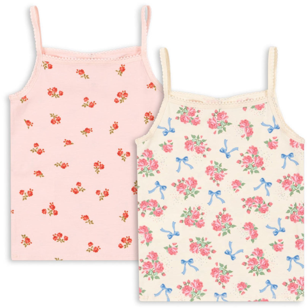 Konges Sløjd Bella Rosita/Rosa Pink Basic 2 Pack Rem Topp GOTS