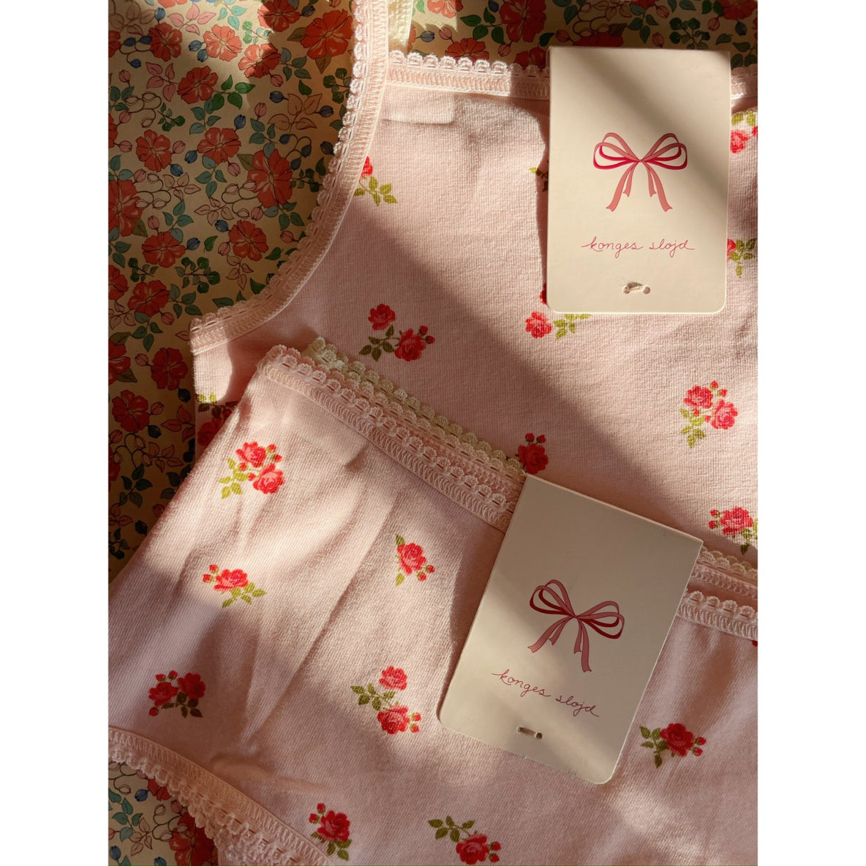 Konges Sløjd Bella Rosita/Rosa Pink Basic 2 Pack Rem Topp GOTS