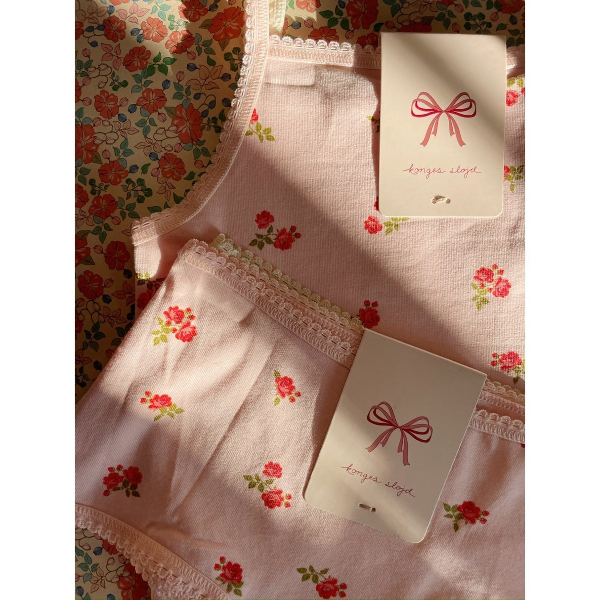 Konges Sløjd Bella Rosita/Rosa Pink Basic 2 Pack Rem Topp GOTS