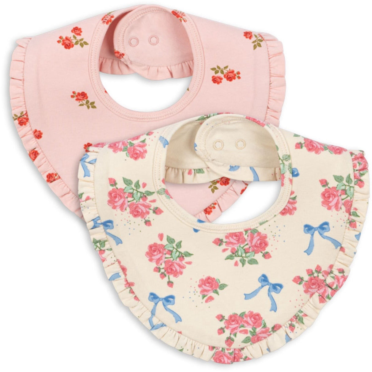 Konges Sløjd Bella Rosita/Rosa Pink Basic 2 Pack Frill Haklapp